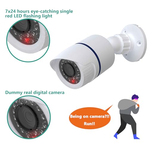 image for WALI Dummy Fake Simulated Surveillance Security CCTV Dome Camera Indoo