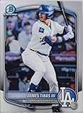 2025 Bowman Chrome Draft #BDC-74 James Tibbs III Los Angeles Dodgers RC Rookie Baseball Base Trading Card