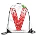 Produktbild Letter V Duvet Cover Set Twin Size, ABC Of The Organic Life Theme Juicy Strawberry Nutrition And Nature,Vermilion Green Orange_2Travel Daypack