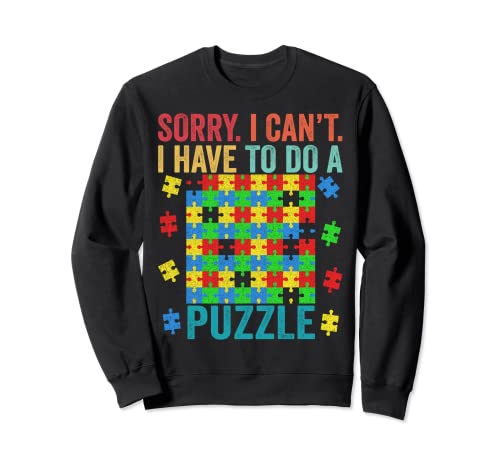 Funny Jigsaw Puzzle Men Women Kids Solver Piece Puzzle Lover Sudadera