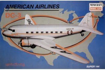 AMERICAN AIRLINES DC-3 Super 144 Airplane #14490 Plastic Model Kit