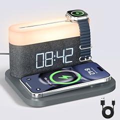 Alarm Clock with Multi Function Mobile Phone Watch Wireless Charging 15 W Max Touch Bedside Lamp, 3 photo Alarm Clock with Multi Function Mobile Phone Watch Wireless Charging 15 W Max Touch Bedside Lamp, 3