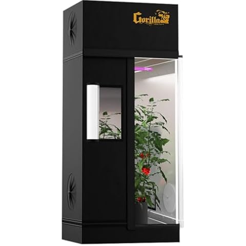 Gorilla Grow Tent 2x2.5, Tallest Height-Adjustable, Industrial-Strength Thickest Canvas with EZ Clean Diamond Reflective Interior, Strongest Zippers, All-Steel Poles for Professional Indoor Growing Cover