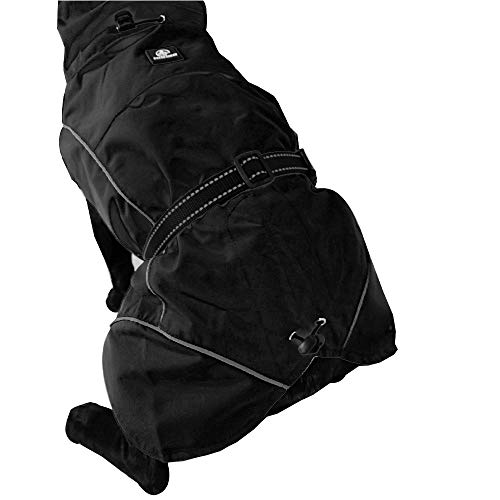Croci Hiking - Mantel für Hunde, Regenmantel für Hunde, Makalu, Thermoregulierendes Futter, Farbe Schwarz, Größe 35 cm - 194 g