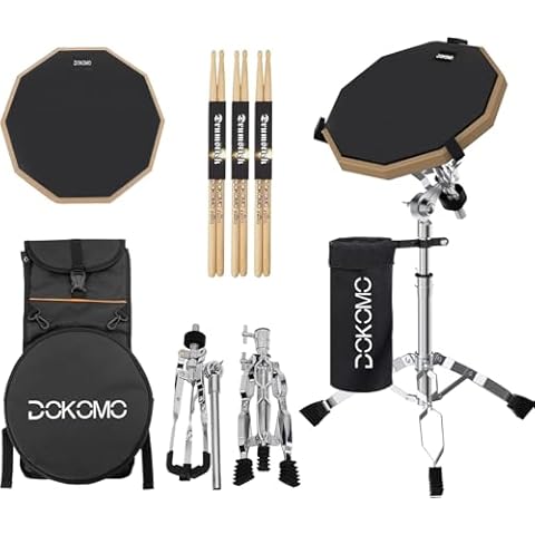 Dokomo 12-Inch Drum Practice Pad Set Cover