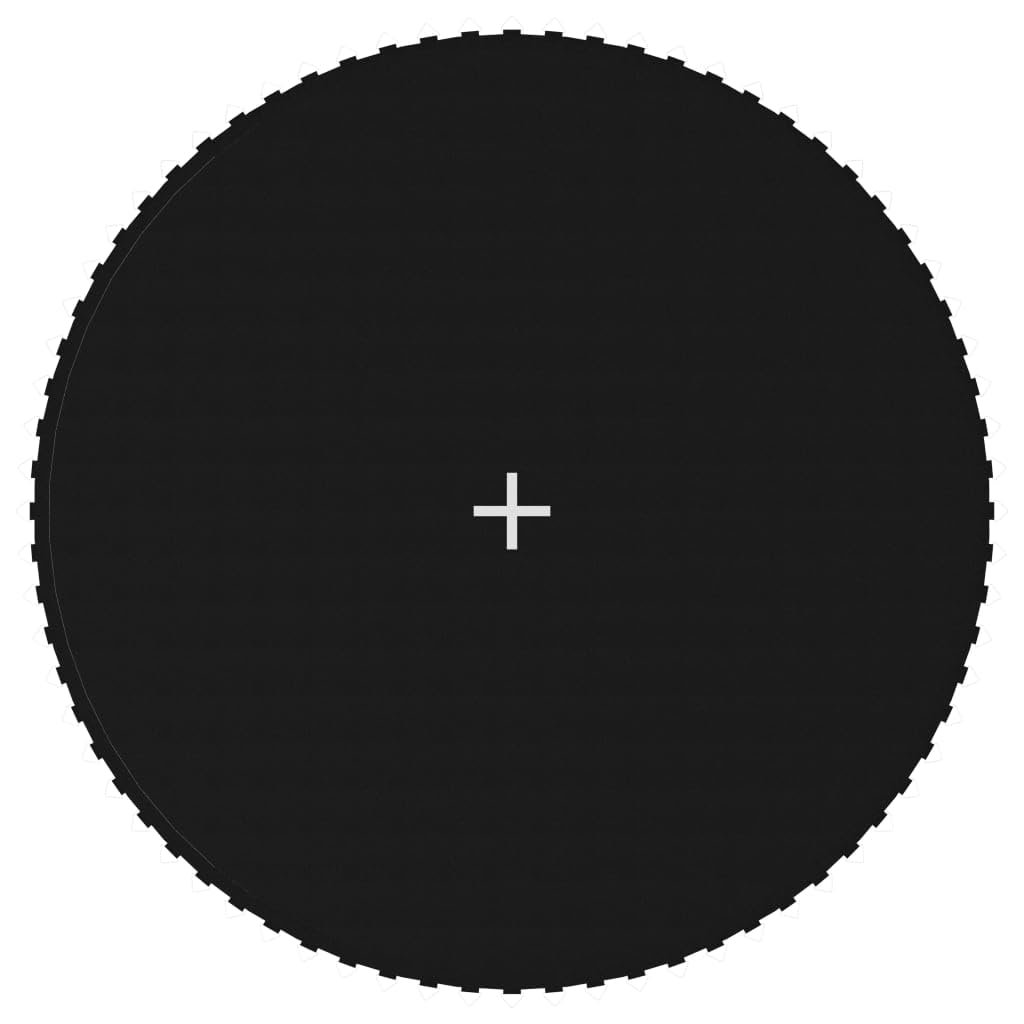 Tappeto elastico nero, in polipropilene, 280 g/m², diametro 3,53 m, ricambio con 72 ganci per trampolino rotondo da 3,96 m, tappeto elastico da giardino, resistente ai raggi UV e all'acqua