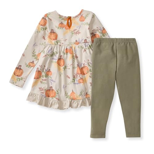 Burt's Bees Baby Baby Girls' Long Sleeve Top and Pant Set, 100% Organic Cotton2