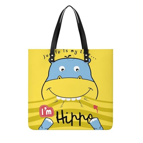 Sac à bandoulière hippopotame jaune le compagnon idéal pour votre voyage