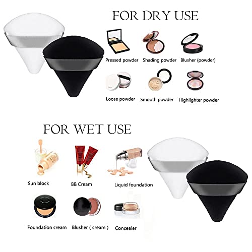 ROBIFEL Triangle Soft Powder Sponge Foundation with Strap (Multicolour) - Image 3