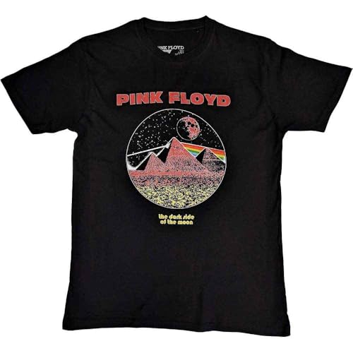 T-shirt Pink Floyd homme femme haut vintage Dark Side Of The Moon 50 ans pyramides
