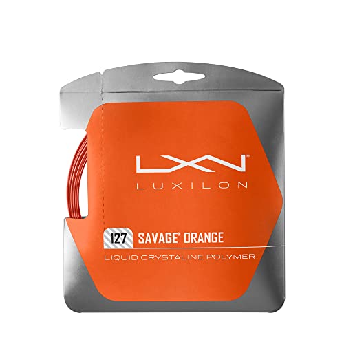 Luxilon Unisex Tennissaite Savage Orange 127, orange, 12,2 Meter, 1,27 mm, WRZ994510