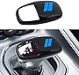 SENSHINE Gear Shift Knob Head Cover Trim for Dodge Charger Challenger Accessories 2015-2022 Durango 2016-2023 ABS Interior Shell Insert Decoration Protector Gear Shifter Cover (Blue Trim)