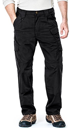 CLSL CQ-TLP103-BLK_34W/32L CQR Men's Tactical Pants Lightweight Assault Cargo TLP-101 / 102 / 103