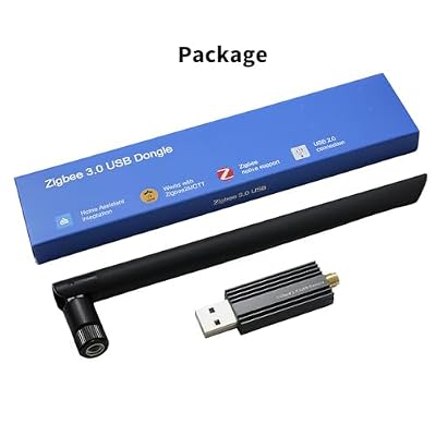 Zigbee 3.0 USB Dongle EFR32MG24, Universal Zigbee Coordinator & Gateway for Home Assistant, Zigbee2MQTT, ZHA, OpenHAB, High Gain Antenna for Local Smart Home Control.