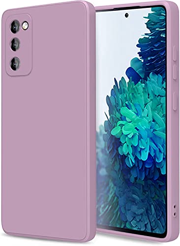Image of DIZORO Microfiber Cover Compatible with Samsung Galaxy S20Fe Case 6.5 inch, Liquid Silicone Gel Rubber Shockproof Case Soft Microfiber Cloth Lining Cushion Compatible for Samsung 20 Fe (Lilac)