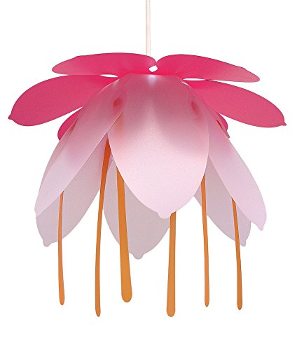 R&M Coudert Lampe de Plafond Suspension Chambre Enfant Fleur Fuchsia et Rose
