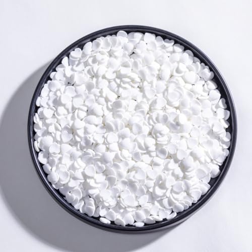 Red Heart Shapes Sprinkles Valentine Jumbo Heart Sprinkles for WEdding Cake Decorating - 3.53 oz/100g. (white)