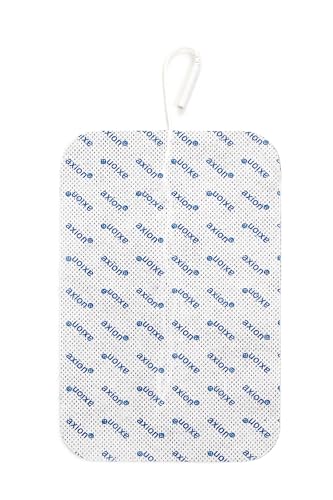 Set de 2 electrodos para la espalda extra grandes axion | Para electroestimuladores TENS y EMS | Parches tens adhesivos de 18 x 11 cm para lumbago, lumbar