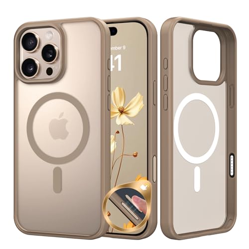 Coque iPhone 16 Pro Max BENTOBEN magnétique translucide mate anti-choc