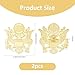 SUPERFINDINGS 2Pcs US Army Eagle Pin Gold Military Army Lapel Pin Alloy Brooch Officer Hat Pins US Veteran Lapel Pins Armys Decal Lapels for Hat Shirt Uniform Accessory