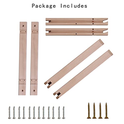 Priade Wall Mounted Wood Bracket For Hanging Sconce Pendant Lamp Kits, Planters, Lanterns, Wind Chimes, 12 Inch Floating Shelves Bracket, Set Of 2 (Burlywood) #TOP1