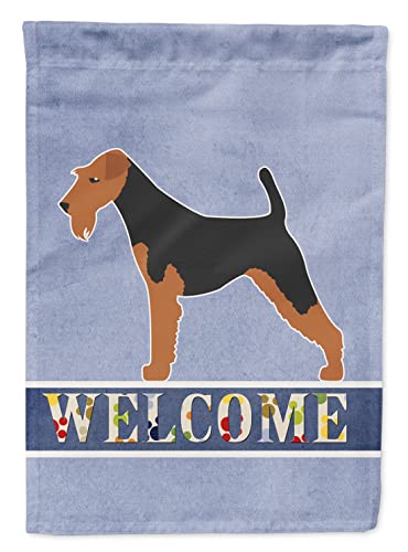 Drapeau de jardin Airedale Terrier petit format multicolore extérieur