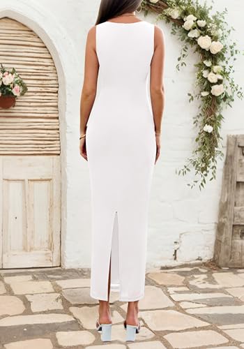 BTFBM Formal Wedding Guest Dresses for Women Summer Fall 2025 Sleeveless Ruched Bodycon Mesh Elegant Maxi Cocktail Dress4