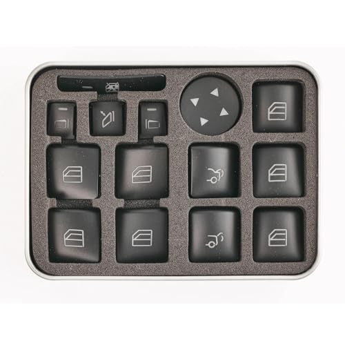 Autocollants de réparation pour boutons de commande C300 C350 2008-2014 avec accessoires