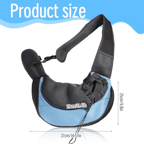 Hundetragetasche, Verstellbarem Tragetasche Hund Bis 5kg Hundetrage Transporttasche mit Kordelzug Atmungsaktive Mesh Hundetragetuch für kleinen Hund Katze Aktivitäten Im Freien