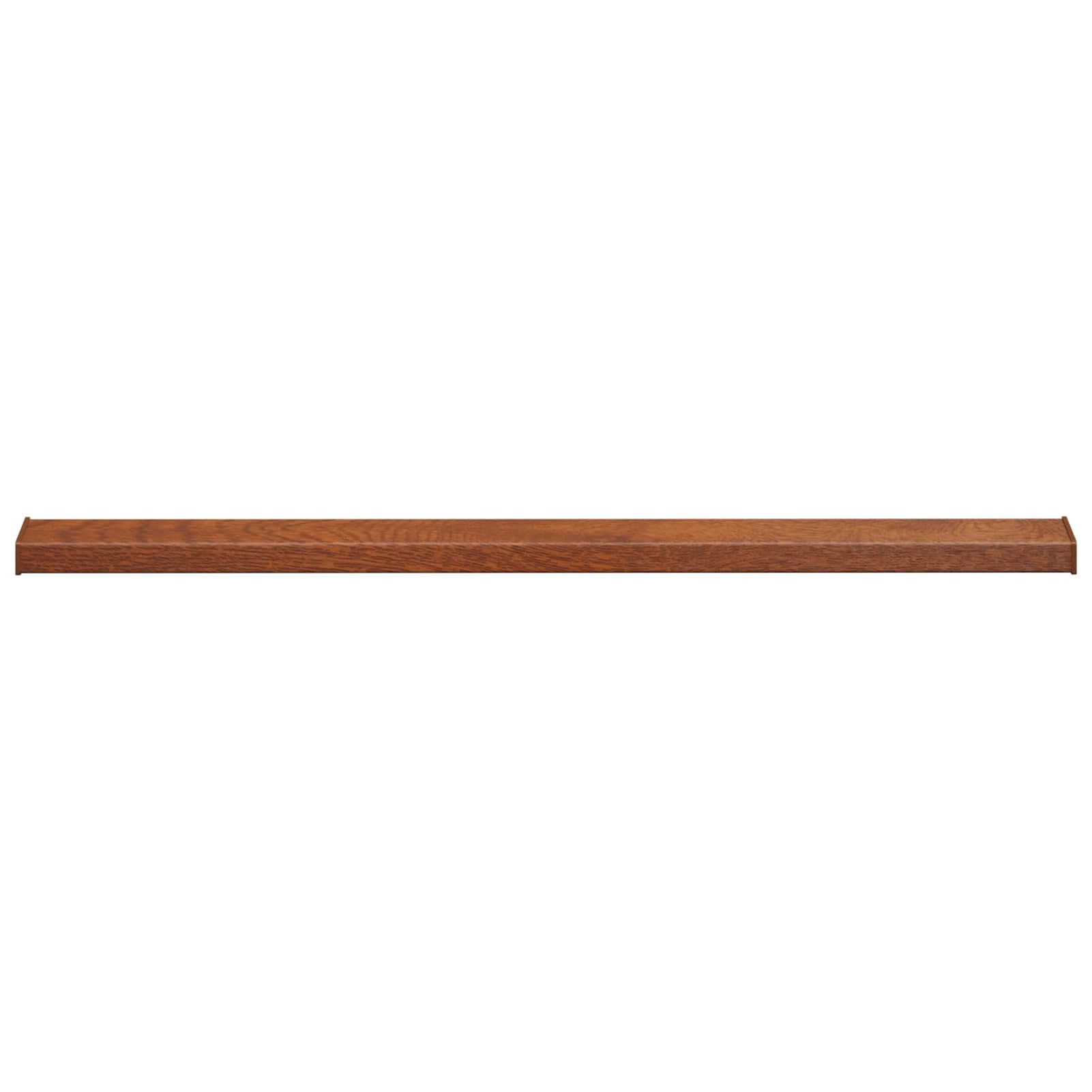 Tidyard Fensterbank Braunes Holz 120 x 10 x 4,5 cm PVC, Fensterbank Innen Kratzfest für Dekoration & Pflanzenfenster42046889