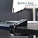 VIVO Desk Clamp Adapter Designed for Samsung OEM Monitor Stands, Supports G7 and G9 up to 49 inches, C-clamp Converter, Easy Set-Up, Black, MOUNT-SG04