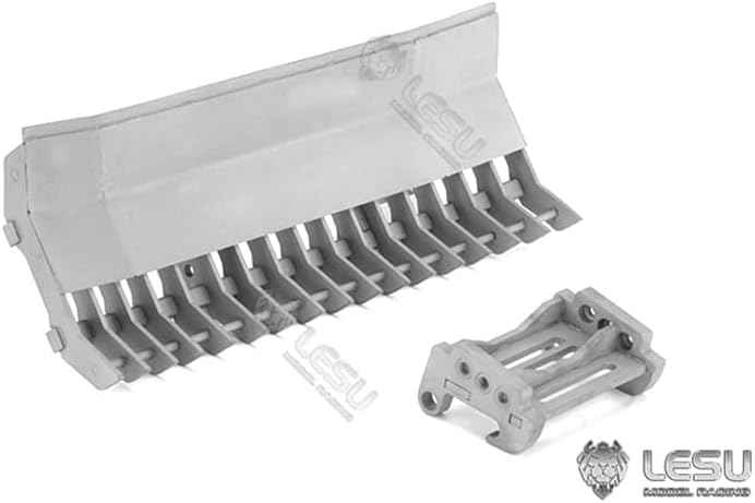 LESU Metal Dozer Shovel Rake Bucket 1/14 RC Hydraulic Skid Steer Loader RC Car Parts