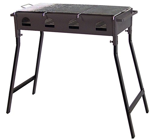 Imex El Zorro - Barbacoa Con Parrilla Cincada Para Leña Y Carbón 34X34X60 En Oferta Imex El Zorro 71446 - Barbacoa Con Parrilla, Cincada, 34 X 34 X 60 Cm