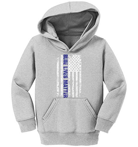 American Flag - Blue Lives Matter Line Toddler/Youth Fleece Hoodie2