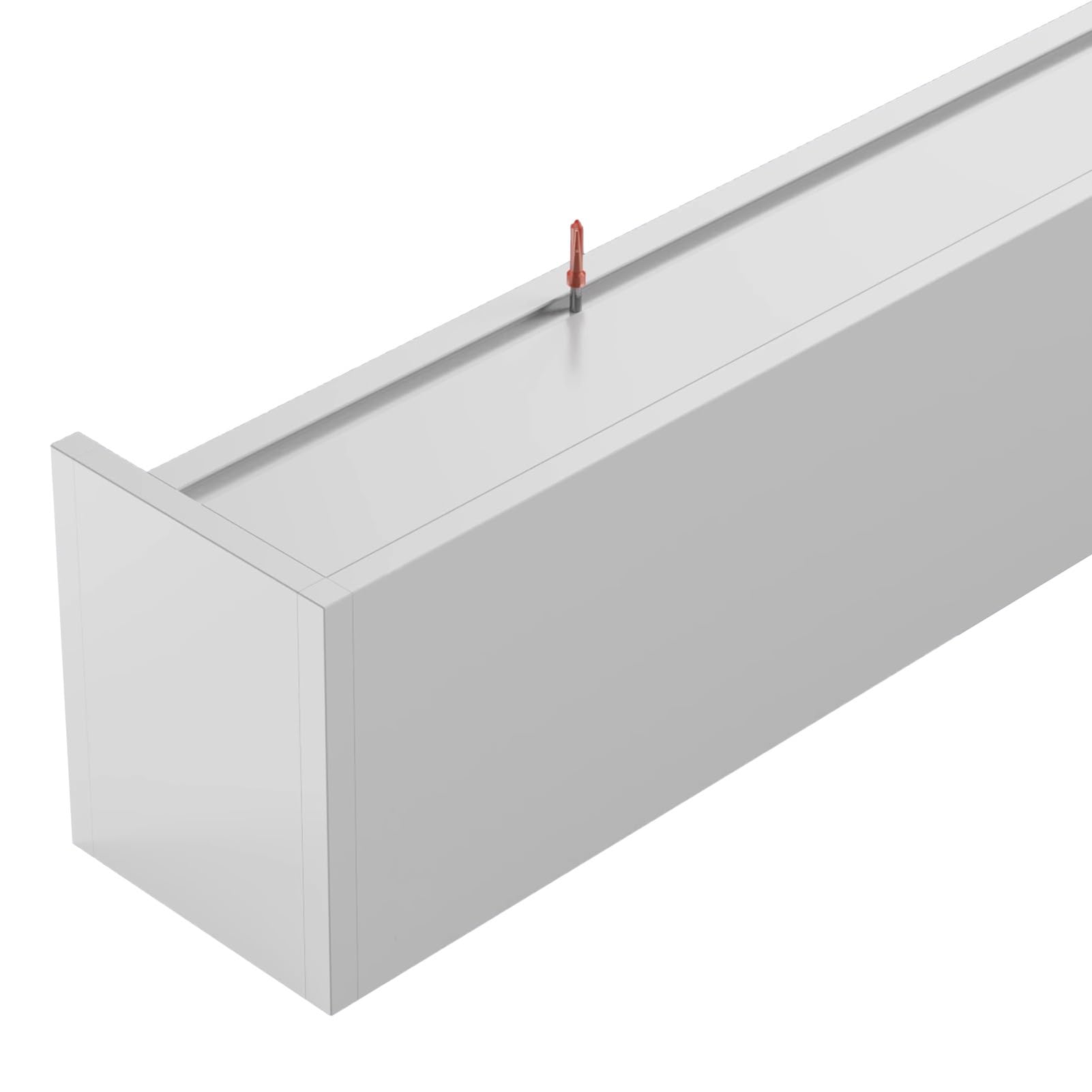 Tringle à rideaux sur mesure avec rail de plafond de 220 cm et cantonnière