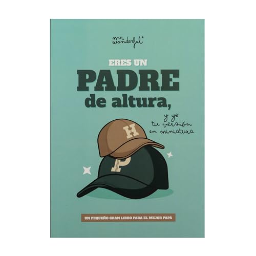 Mr. Wonderful - Libro para rellenar - Eres un padre de altura y yo tu versión miniatura - Libro para rellenar - Regalo día del padre