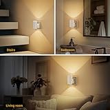 JandCase Night Light, Night Light Plug in Wall with Dusk to Dawn Sensor, 0-100LM Adjustable Brightness, 3000K Warm White, Plug in Nightlight for Hallway, Bathroom, Bedroom, Stairs - Image 6