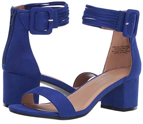 Aerosoles Women's Martha Stewart Mid Year Heeled Sandal, Blue Fabric, 5.5 M Us #TOP6