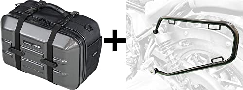 [Tanax] バイク用サイドバッグ タナックス・キジマ コラボ商品 カーボン柄