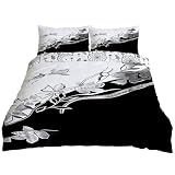 ✅ SET COMPLET ET TAILLE ADAPTÉE : Ce set complet comprend 1 housse de couette (200x200 cm) et 2 taies d'oreiller assorties (50x75cm). Choisissez la taille correspondant exactement à votre couette pour un ajustement parfait.