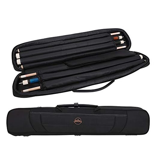 PiKu 3x4 Pool Stick Case Billiard Case Pool Cue Case Carry Case (3 Butts+4 Shafts)