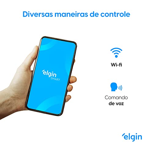 Interruptor Inteligente Touch Elgin 2 Botões Wi-Fi compatível com Alexa e Google Home