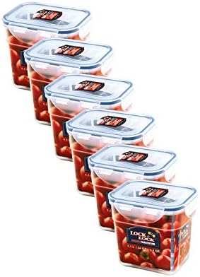 Vorratsdose | Gefrierdose | Frischhaltebox | 1,0 Liter | ineinander stapelbar | Lock&Lock HPL313-6er Set Vorratsdose | Gefrierdose | Frischhaltebox | 1,0 Liter | ineinander stapelbar | Lock&Lock HPL313-6er Set