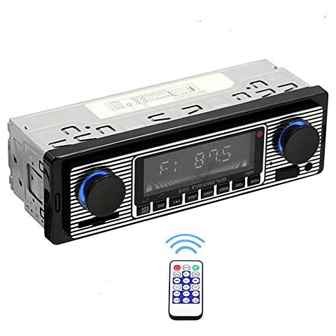 PolarLander 12V-24V Bluetooth Car Stereo,4x45W Car Audio FM Radio, MP3 Player USB/SD/AUX Hands Free Calling, Vehicle Navigation Location, Audio Recording with Wireless Remote Control, APP Control Cover