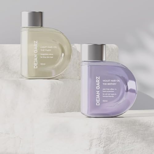 Dejan Garz The Light Oil – Ultraleichtes Haaröl für feines, lockiges & welliges Haar – Kokos- Rizinus- und Jojobaöl – Verleiht Glanz, Geschmeidigkeit & Frizz-Kontrolle – Pflanzlich, Silikonfrei(50 ml)