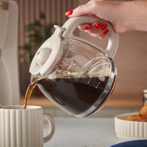 Russell Hobbs Filterkaffeemaschine Brontë, 1,25 l, 10 Tassen, Steingrau – Ansicht 3
