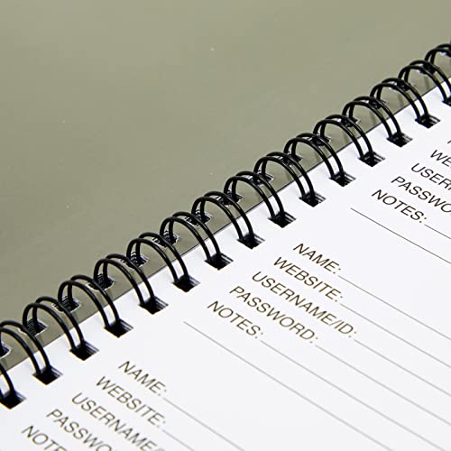 Juvale 2Pack Spiral Password Keeper Notebook with Alphabetical Tabs