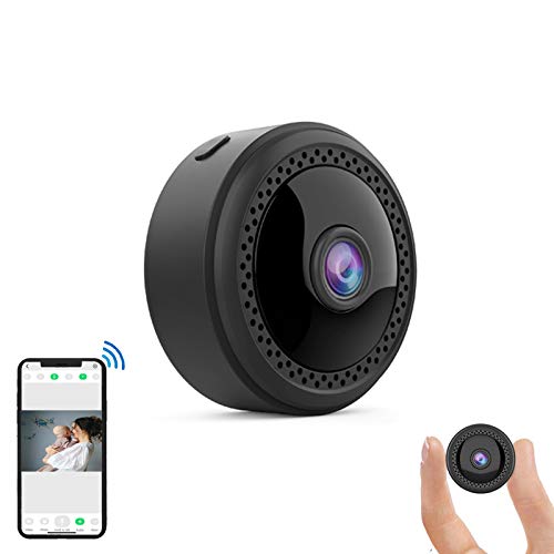 Gurmoir Mini Camera.1080P HD WiFi Camera, Wireless Hidden Cam with Night Vision/Motion Detection/Remote Viewing/Loop Recording, Security/Nanny Cam for Indoor/Home/Office (with iOS/Android APP) G12