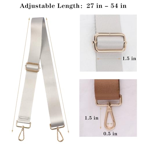 Image of Wide Purse Strap Solid, Replacement Crossbody Shoulder Handbags Strap for Women Adjustable