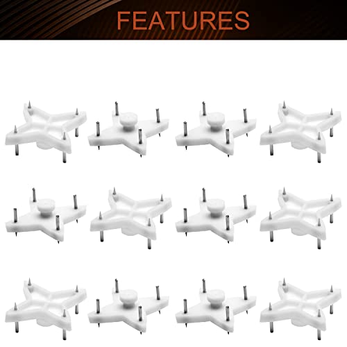 Image of Nails For Hanging Pictures,Picture Hooks Hardwall Hangers for Hardware Concrete Wall Hooks Invisible Nail Hangers Non-Trace Wall Picture Hanger No Damage Stucco 0.98 inch x 0.59 inch (L*W)(80pcs,1.10 inch x 1.10 inch